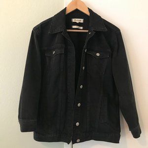 PRICED TO SELL Madewell Oversized Jean Jacket in Black Lunar Wash